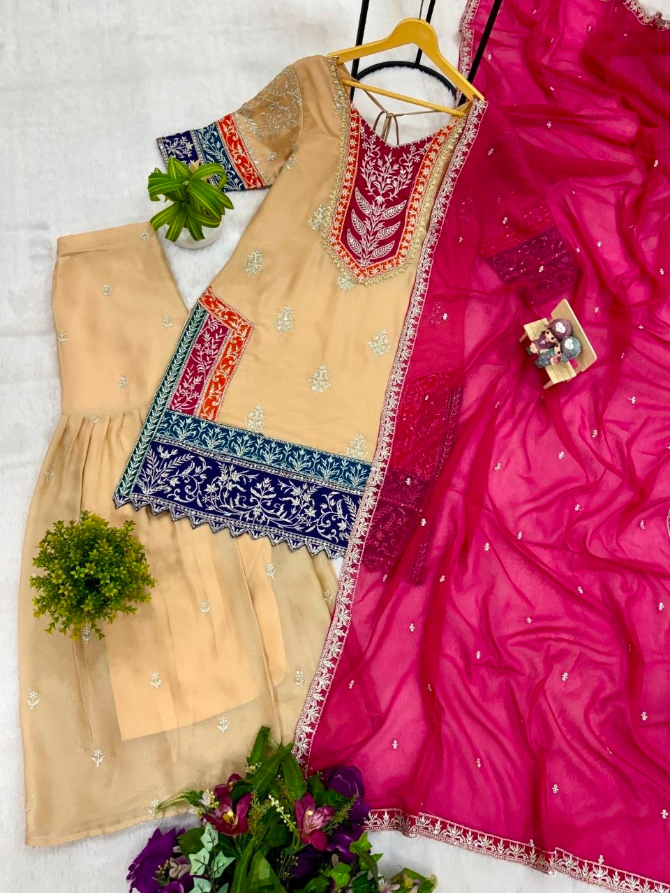 Rangoli Silk Designer Palazzo Set