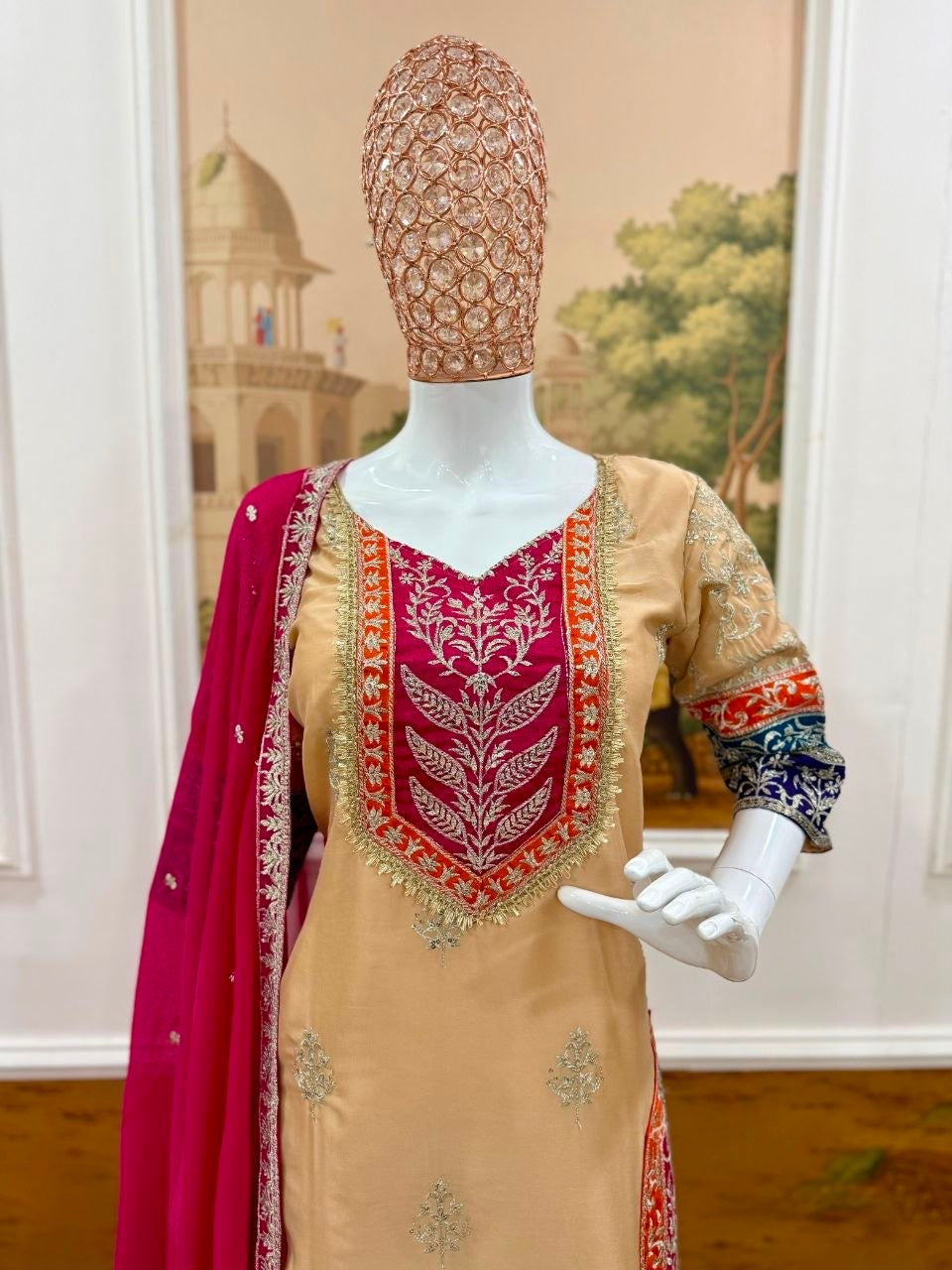 Rangoli Silk Designer Palazzo Set