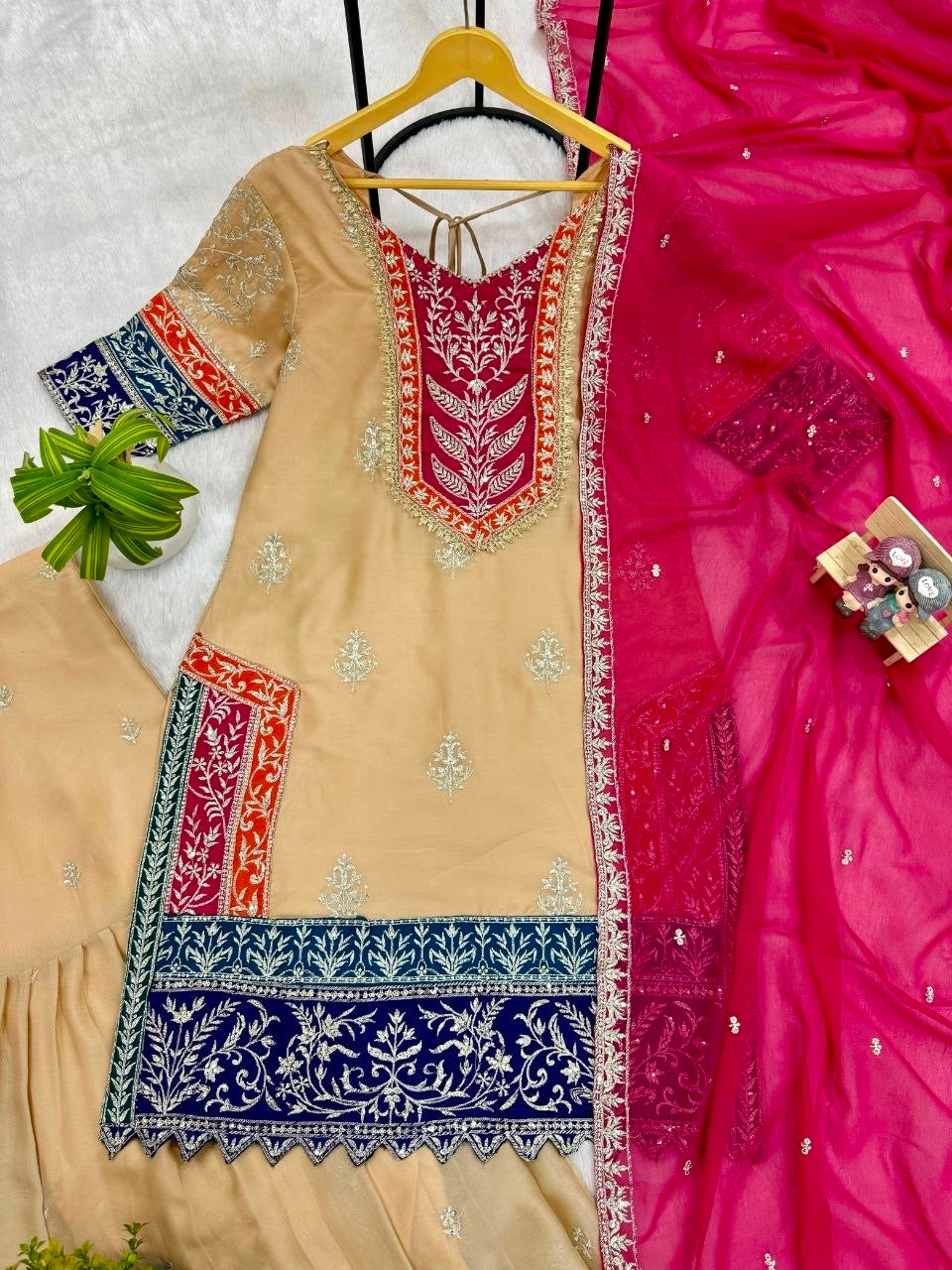 Rangoli Silk Designer Palazzo Set