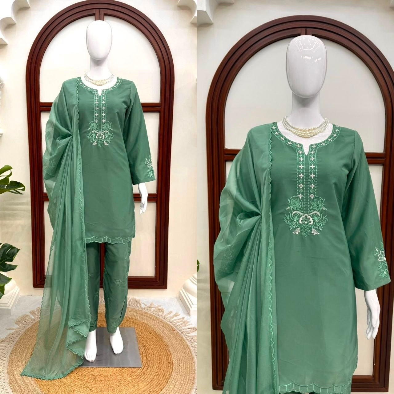 American Silk Designer Palazzo Set