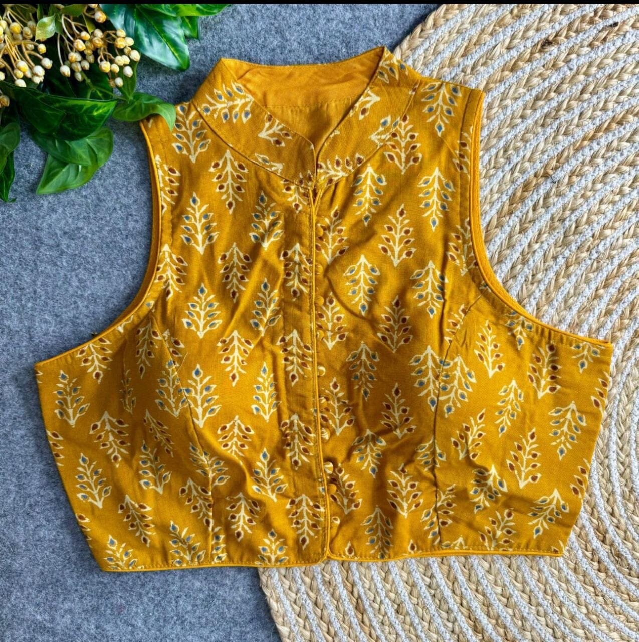 Ajrakh Cotton PartyWear Fancy Readymade Blouse Readymade Blouse Shopin Di Apparels 