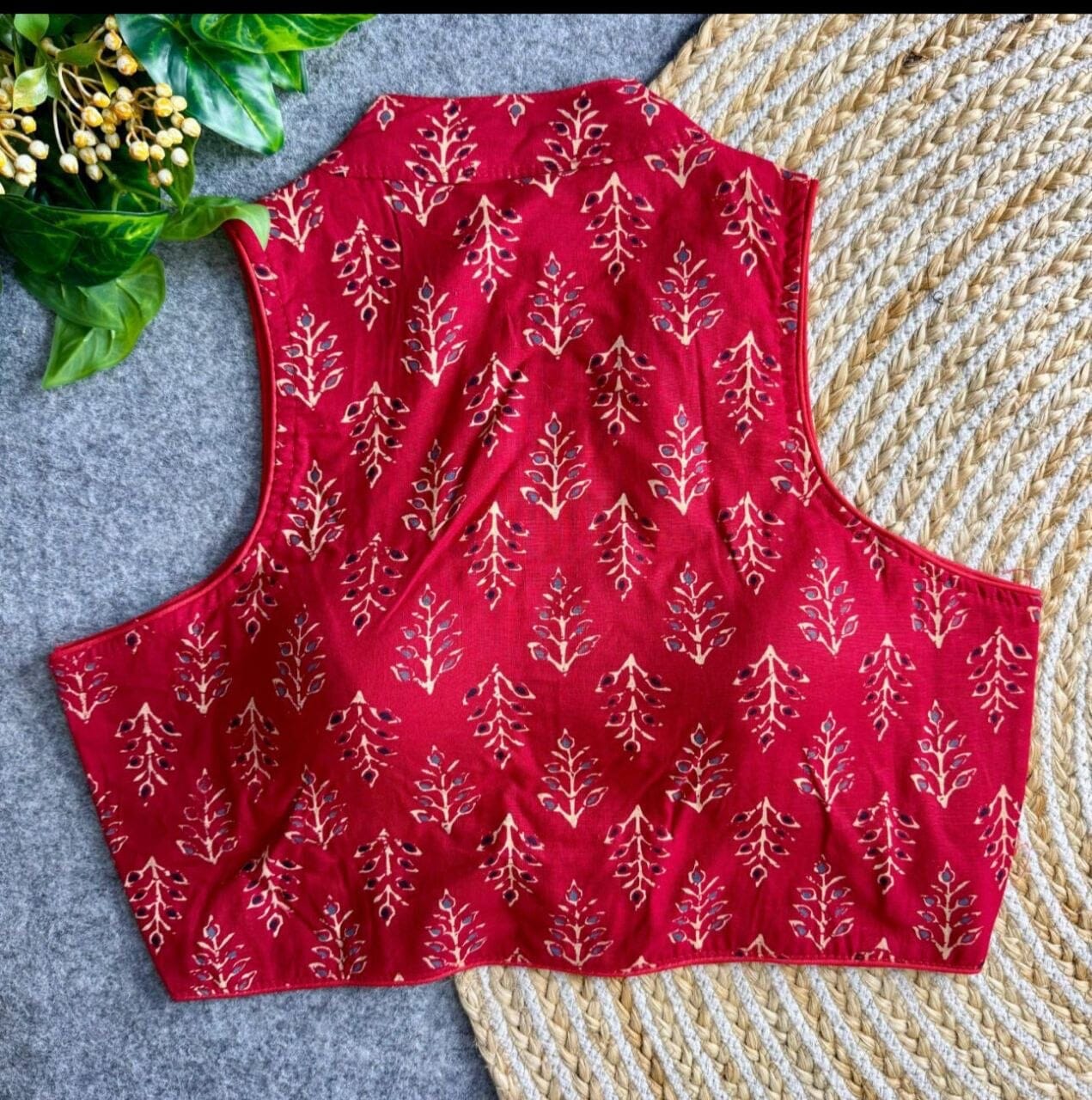 Ajrakh Cotton PartyWear Fancy Readymade Blouse Readymade Blouse Shopin Di Apparels 