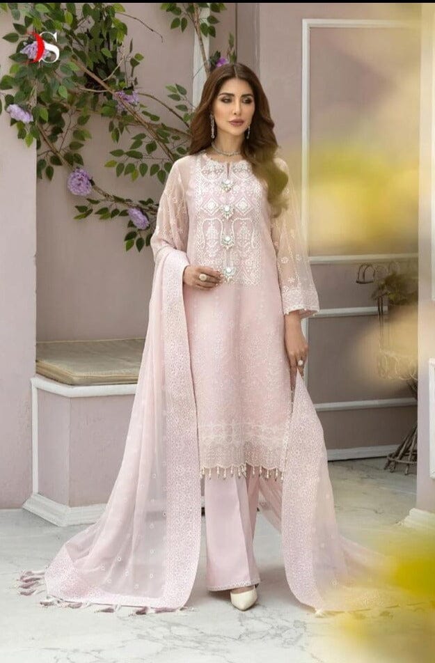 Baby Pink Lawn Cambric Cotton Pakistani Salwar Suit Designer Suits Deepsy 