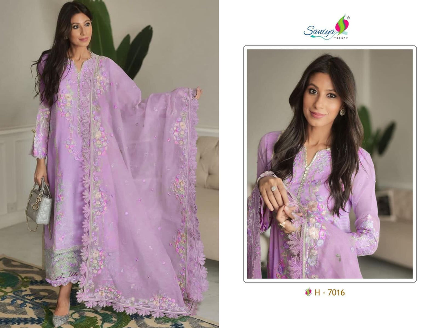 Hit Lavender Purple Mushq Cambric Cotton Pakistani Suit Designer Suits Shopin Di Apparels 