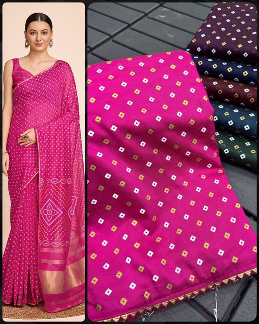 Hot Pink Silver Zari Weaving Pattu Border Soft Silk Kalamkari Printed Saree Designer Saree Shopin Di Apparels