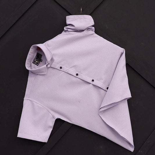 Lavender Men’s Imported Cotton Short Sleeve Shirt Men’s Shirt Shopin Di Apparels 