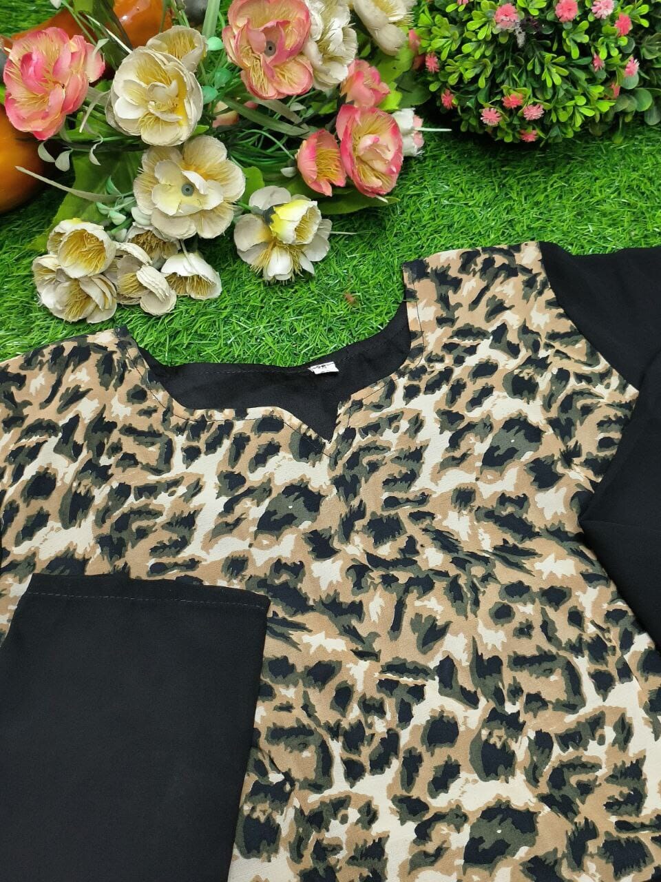 Leopard Print Georgette Naira Cut Gown Gowns Shopin Di Apparels 