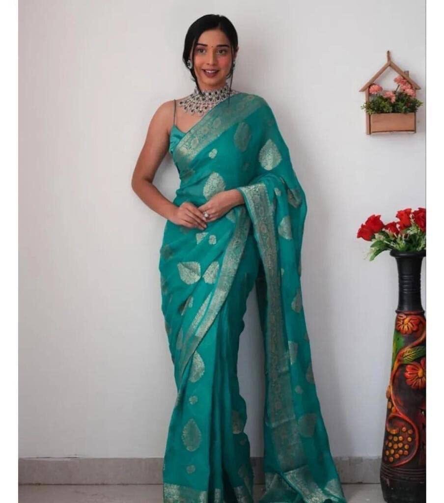 Linen Soft Cotton Ready to Wear Saree Ready to Wear Saree Shopin Di Apparels 