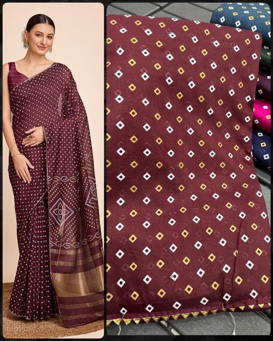 Maroon Silver Zari Weaving Pattu Border Soft Silk Kalamkari Printed Saree Designer Saree Shopin Di Apparels 