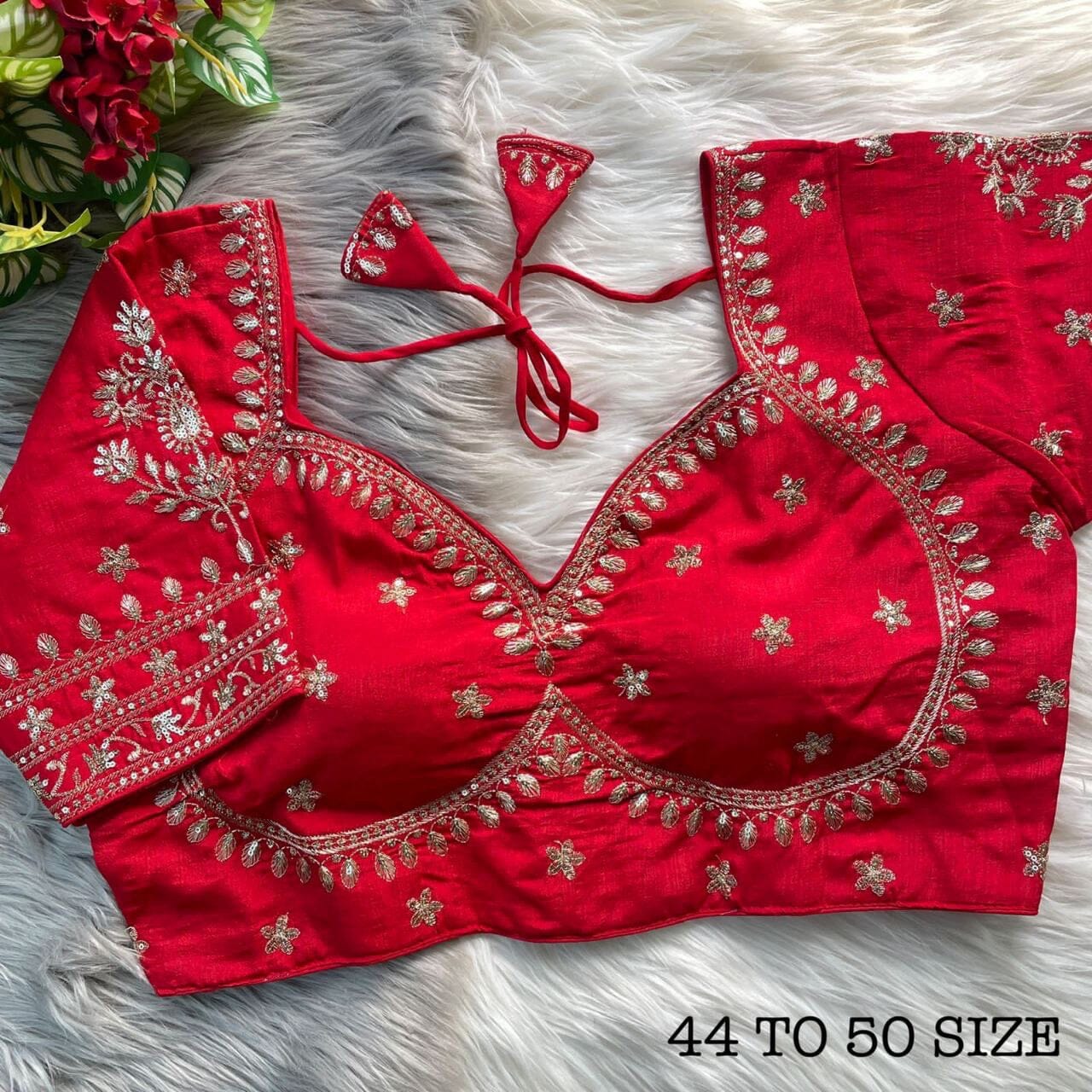 Royal Jodha Style Bridal Readymade Plus Size Blouse in 12 Colors Readymade Blouse Shopin Di Apparels 