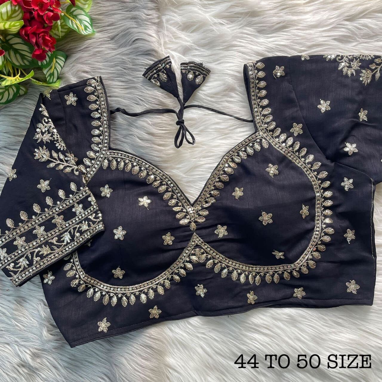 Royal Jodha Style Bridal Readymade Plus Size Blouse in 12 Colors Readymade Blouse Shopin Di Apparels 