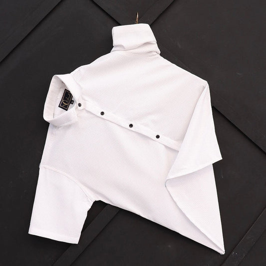 White Men’s Imported Cotton Short Sleeve Shirt Men’s Shirt Shopin Di Apparels 