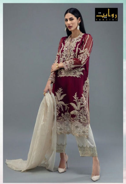 1031 Elaf Designer Lawn Cotton Suit Designer Suits Rawayat 