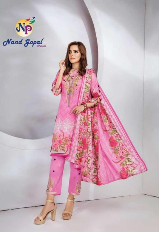 104 Sofiya Karachi Cotton Designer Suit Cotton Suits Shopindiapparels.com 