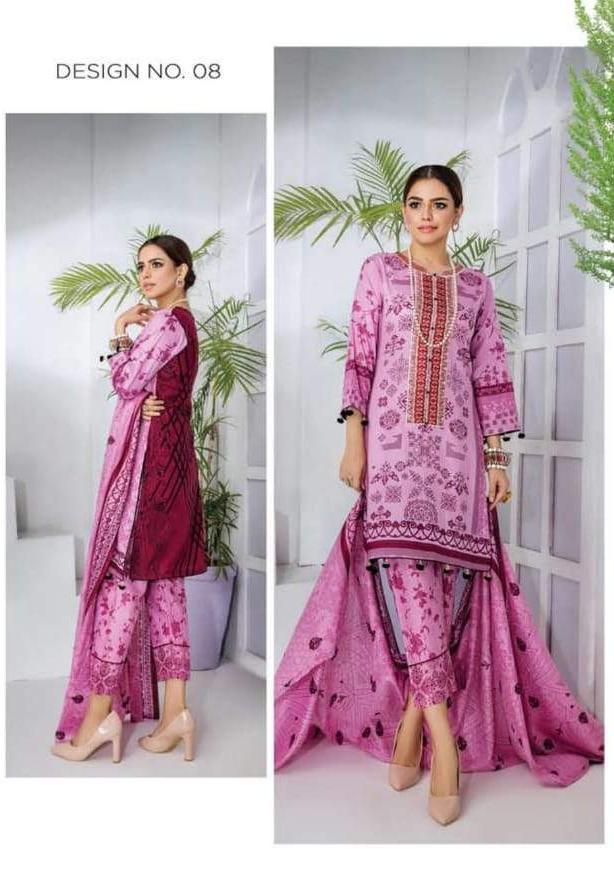 108 Sofiya Karachi Cotton Designer Suit Cotton Suits Shopindiapparels.com 