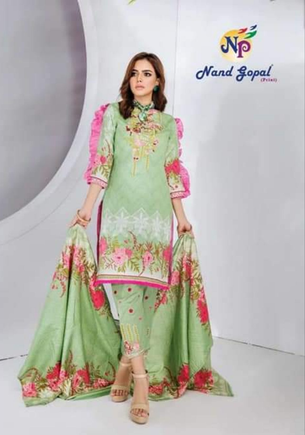 109 Sofiya Karachi Cotton Designer Suit Karachi Cotton Suits Shopindiapparels.com 