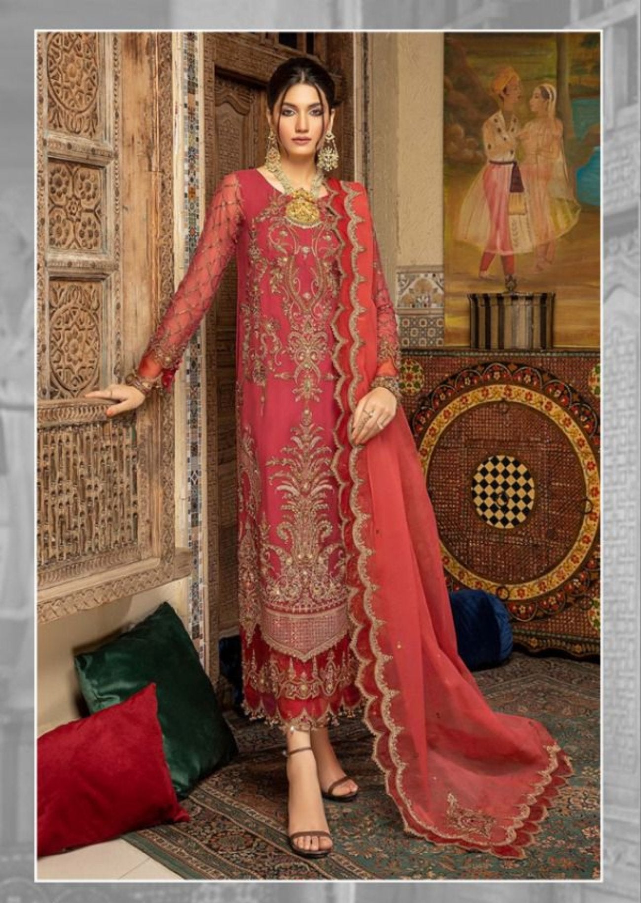1321 Charizma Wedding Wear Georgette Pakitstani Suit Shopindiapparels.com 