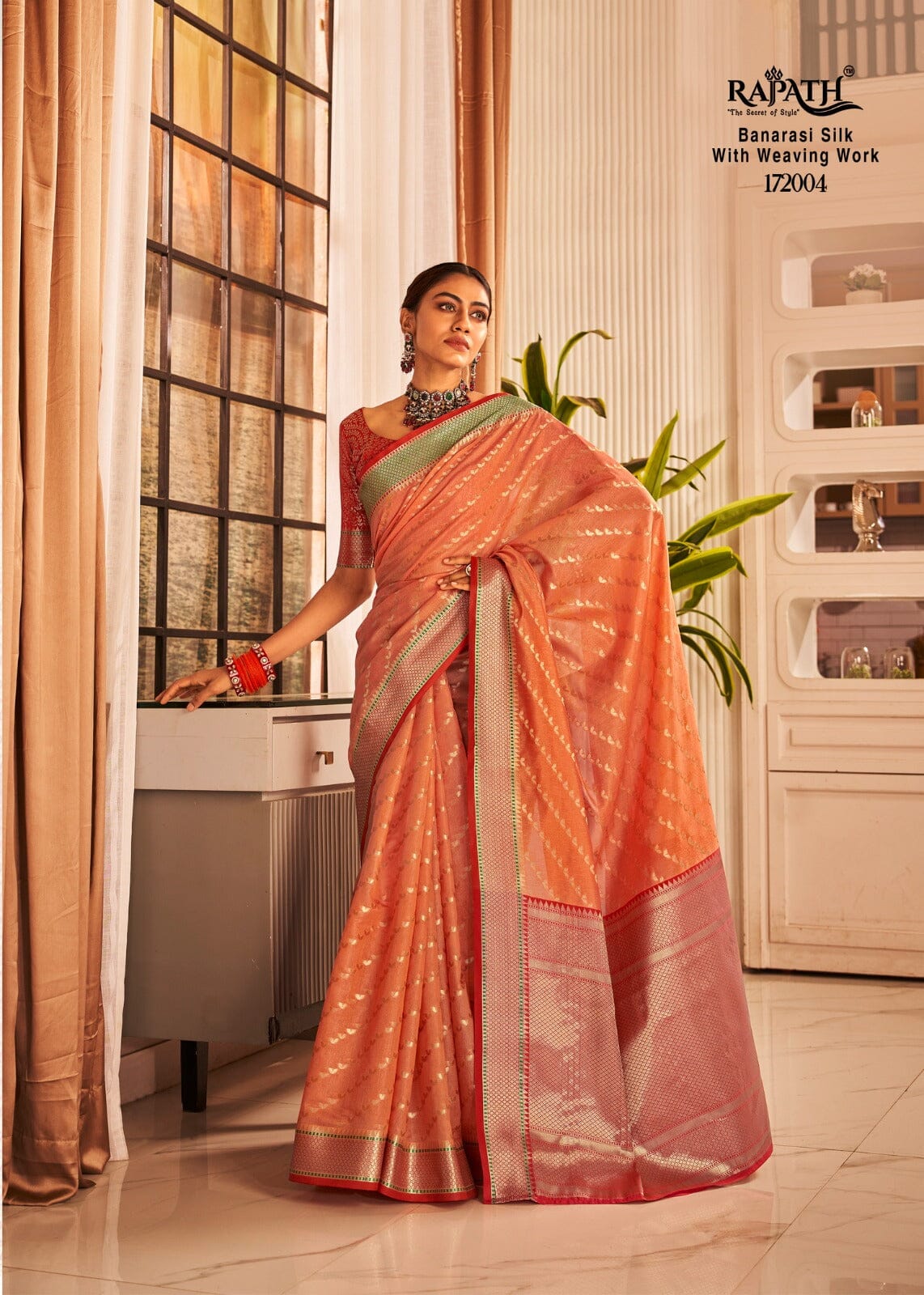 172004 Rajpath Vaijanti Banarasi Silk With Weaving Saree Silk Saree Shopin Di Apparels 