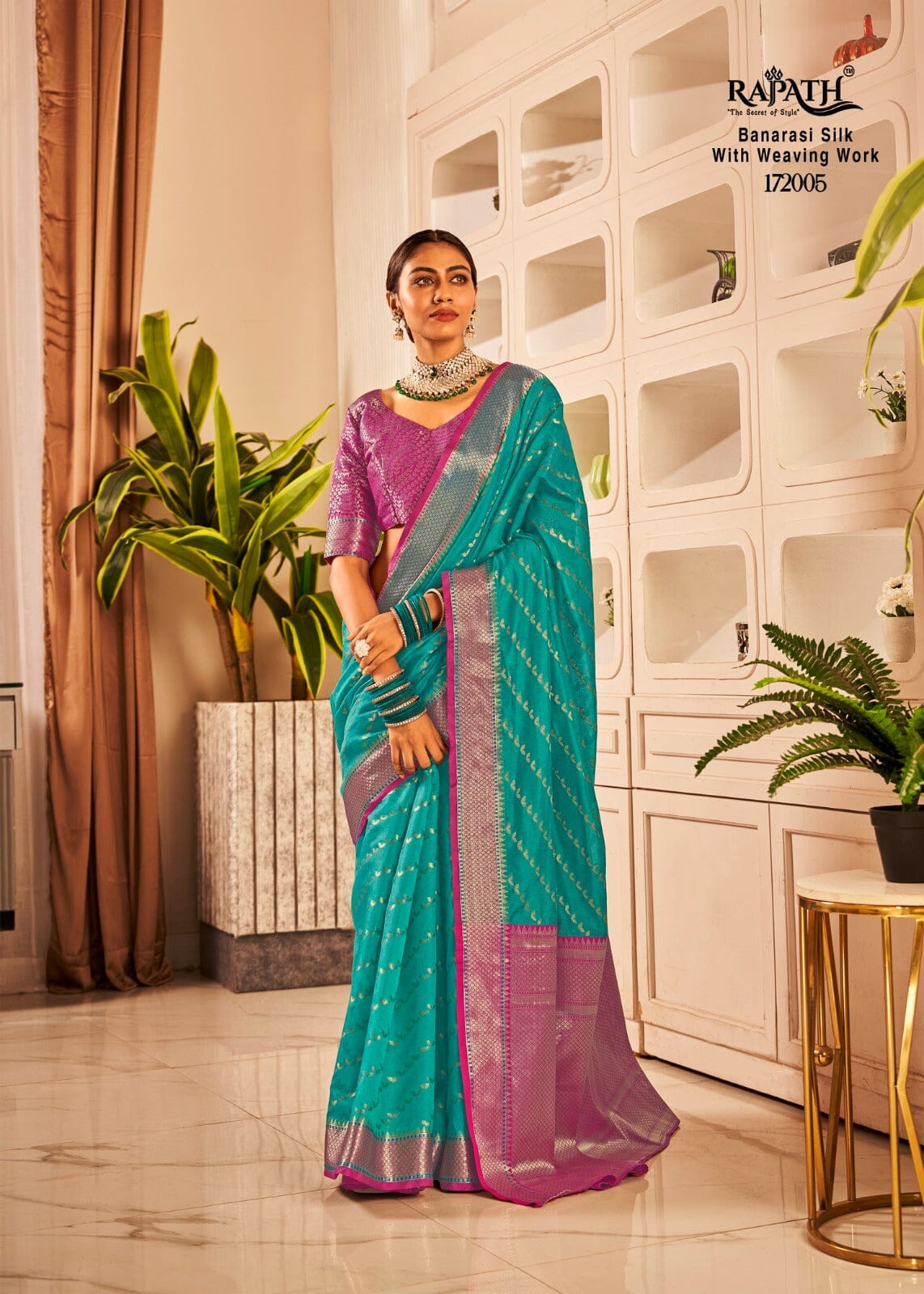 172005 Rajpath Vaijanti Banarasi Silk With Weaving Saree Silk Saree Shopin Di Apparels 
