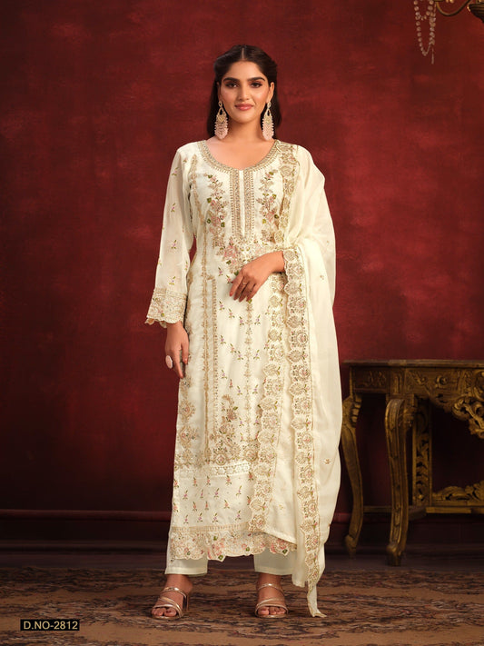 2812 Twisha Viscose Organza Festive Wear Designer Salwar Kameez Suit Designer Suits Shopin Di Apparels 