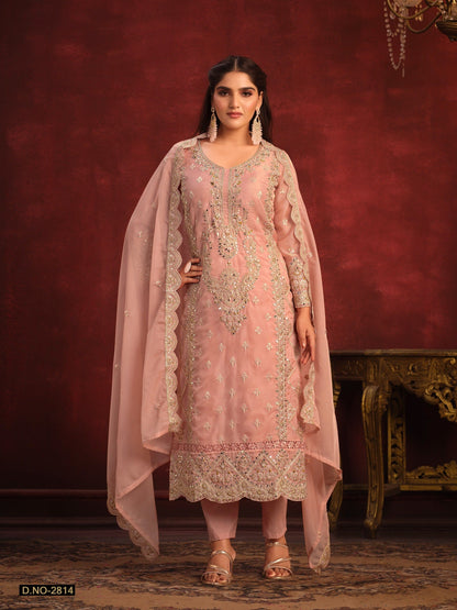 2814 Twisha Viscose Organza Festive Wear Designer Salwar Kameez Suit Designer Suits Shopin Di Apparels 