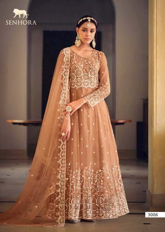 3006 Senhora Sarika Anarkali Designer Salwar Suit Designer Suits Shopin Di Apparels 