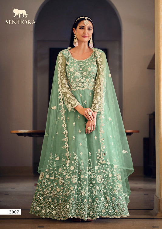 3007 Senhora Sarika Anarkali Designer Salwar Suit Designer Suits Shopin Di Apparels 