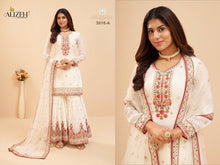 Load image into Gallery viewer, 3018 A Heavy Georgette Embroidered Plazzo Suit designer Suits Alizeh 