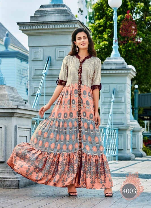 4003 Fashion Season 4 Designer Anarkali Dress - Shopindiapparels.com