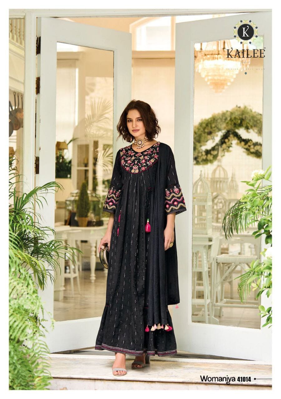 41014 Pure Cotton Pakistani Designer Gown with Dupatta Gown with Dupatta shopindi.sg 