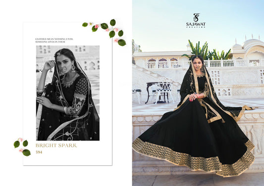 594 Mandora Festive Wear Anarkali Suit Designer Suits Shopindiapparels.com 