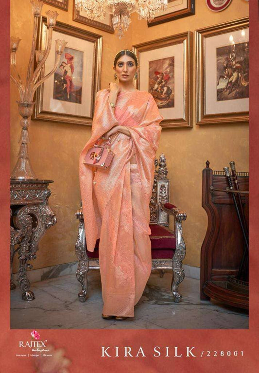 8001 Kira Silk Nx Festive Weaving Wear Saree Silk Saree RAJTEX 