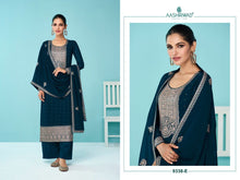 Load image into Gallery viewer, 9338 Heavy Faux Georgette with Embroidery and Sequence work Plazzo Suit in 5 colors designer Suits shopindi.sg 