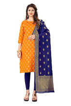 Load image into Gallery viewer, Banarasi Kurti with Banarasi Dupatta set in 6 colors Kurti &amp; Dupatta Shopindiapparels.com 