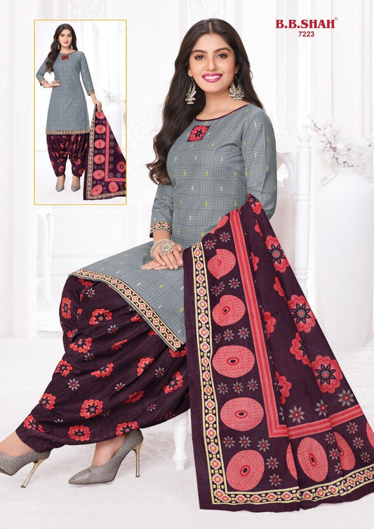 BB 7223 Readymade Cotton Printed Patiyala Suit Designer Suits Shree Ganesh 