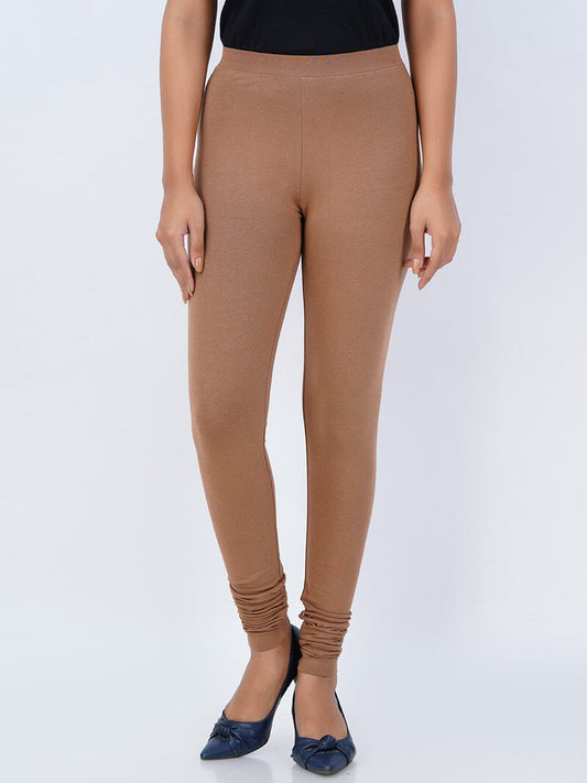 Brown Plain Lycra Leggings Shopindiapparels.com 