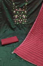 Load image into Gallery viewer, Dark Green Designer Parapara Cotton Readymade Suit Designer Suits shopindi.sg 