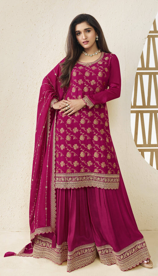 Dark Pink Kuleesha Karwa Special Designer Salwar Suit Designer Suits Vinay 