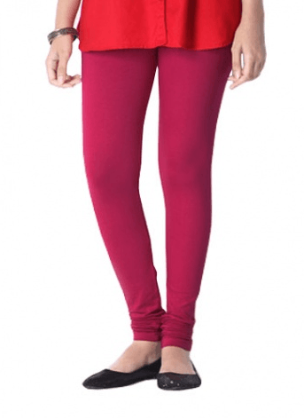 Dark Pink Plain Lycra Leggings - Shopindiapparels.com