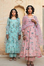 Load image into Gallery viewer, Designer Georgette Anarkali Suit with Sequence Work in 3 colors Designer Suits Shopindiapparels.com 