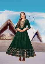Load image into Gallery viewer, Designer Rayon Foil Printed Gown with Heavy embroidery gown shopindi.sg 
