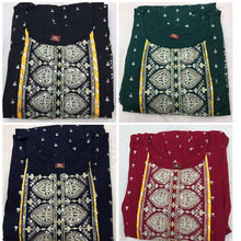 Load image into Gallery viewer, Designer Rayon Foil Printed Gown with Heavy embroidery gown shopindi.sg 
