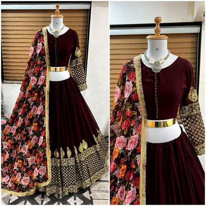 Designer Readymade Sequence work 3pc Lehenga Suits in 3 colors 3pc Lehenga's Shopindiapparels.com 