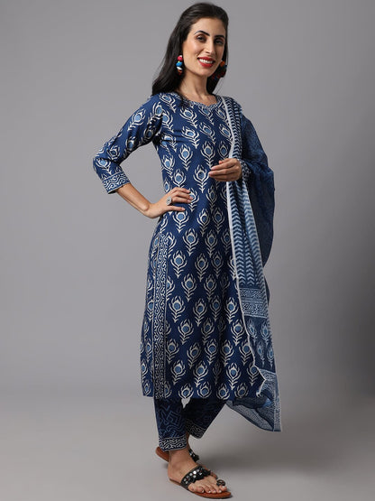 Dhruvi 16 Fancy Kurti With Bottom Dupatta Kurti with Dupatta and Bottom shopindi.sg 