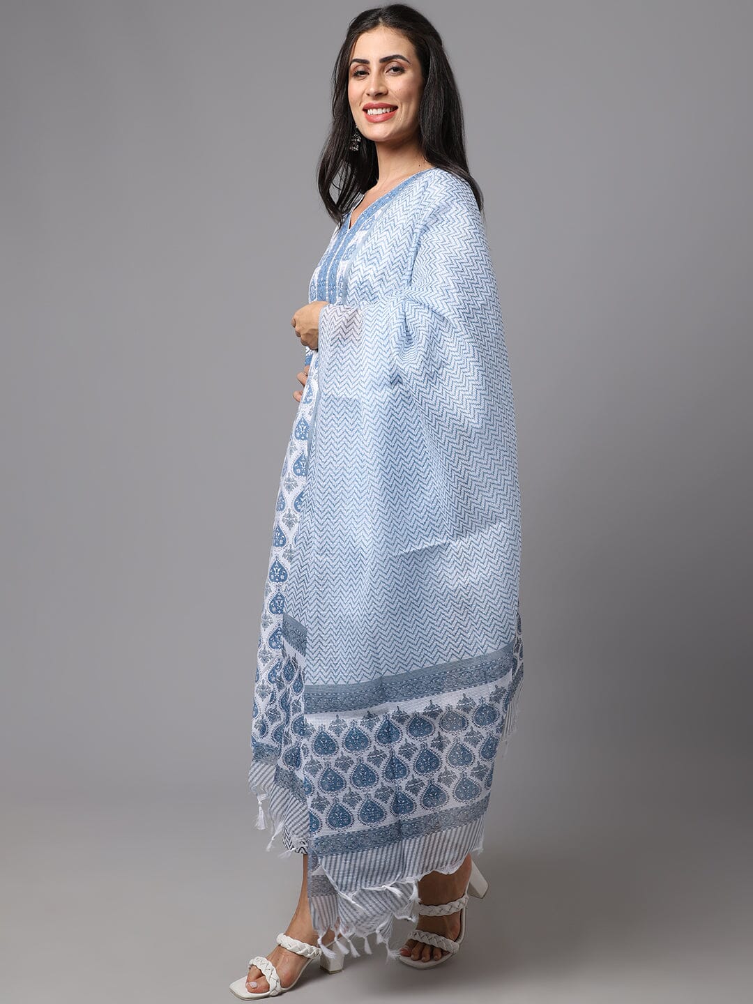 Dhruvi 18 Fancy Kurti With Bottom Dupatta Kurti with Dupatta and Bottom shopindi.sg 