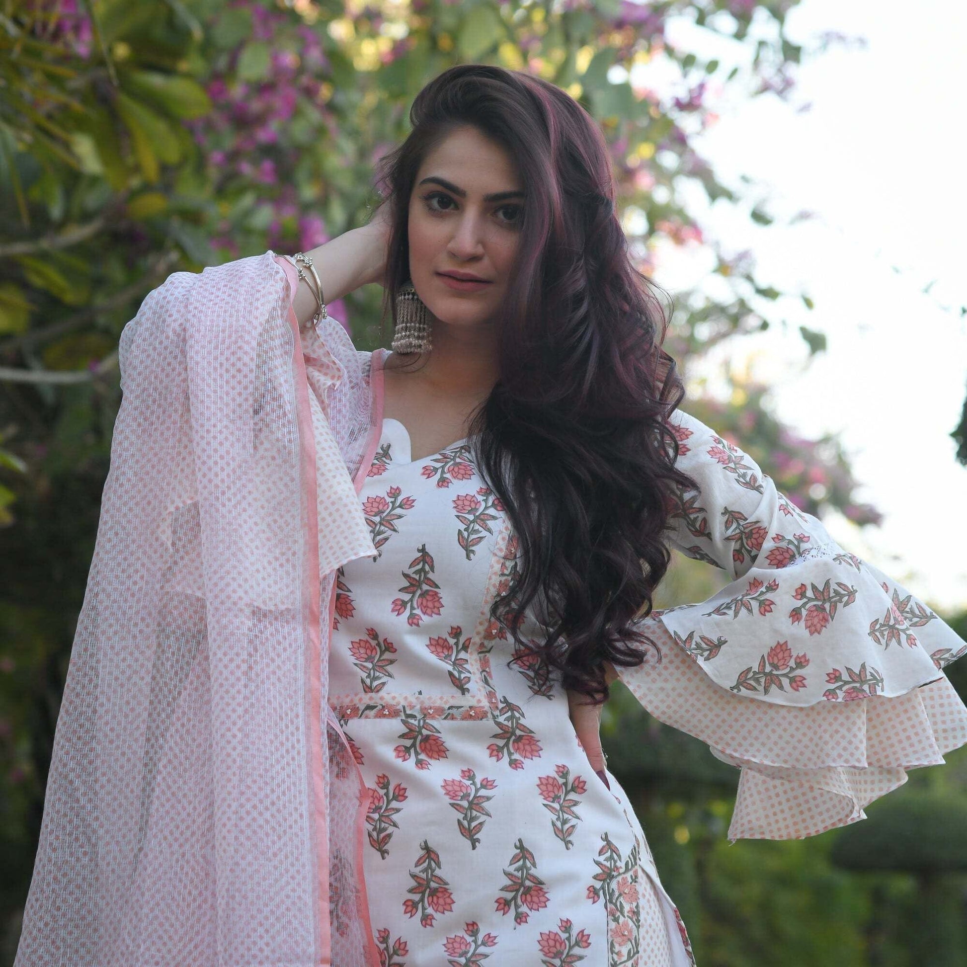 Dhruvi 29 Fancy Kurti With Bottom Dupatta Kurti with Dupatta and Bottom shopindi.sg 