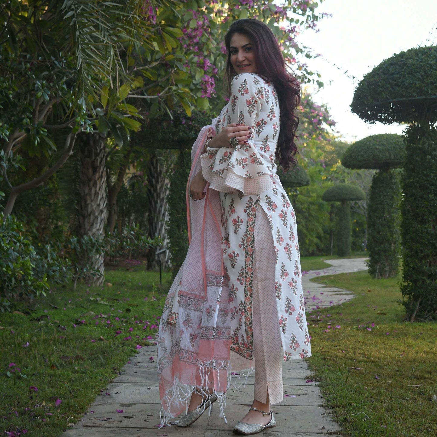Dhruvi 29 Fancy Kurti With Bottom Dupatta Kurti with Dupatta and Bottom shopindi.sg 