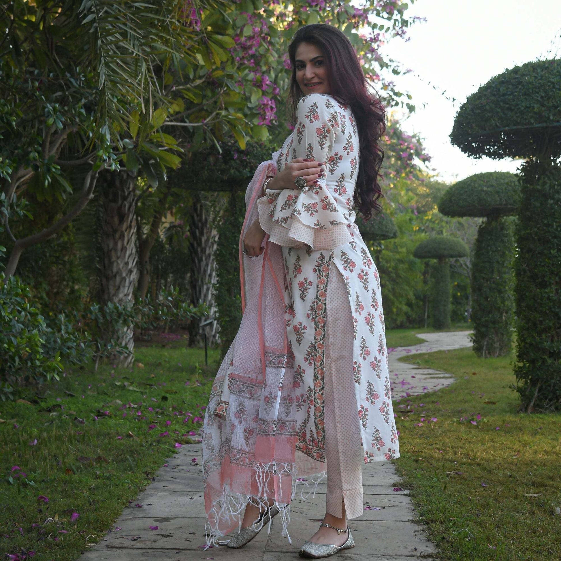 Dhruvi 29 Fancy Kurti With Bottom Dupatta Kurti with Dupatta and Bottom shopindi.sg 