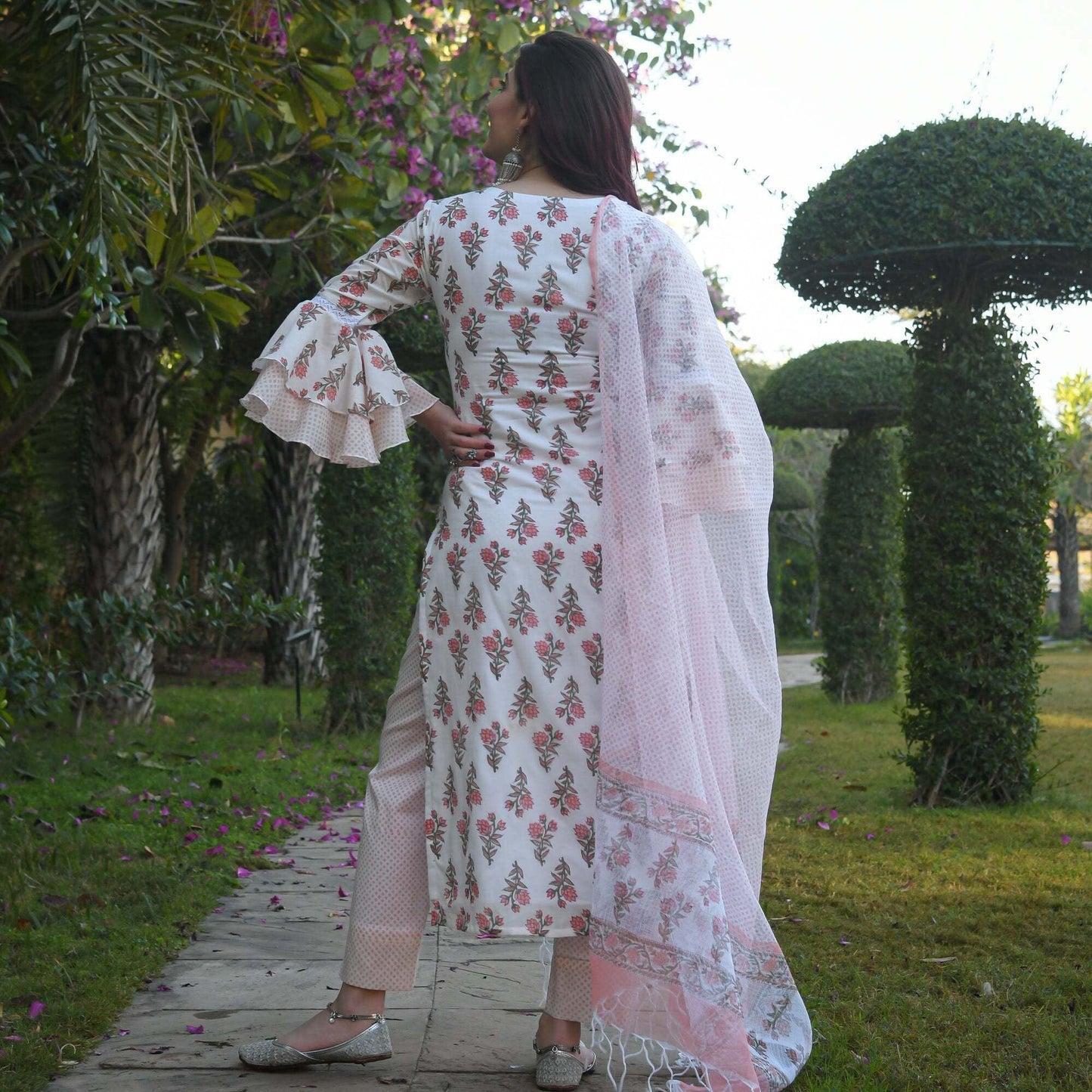 Dhruvi 29 Fancy Kurti With Bottom Dupatta Kurti with Dupatta and Bottom shopindi.sg 