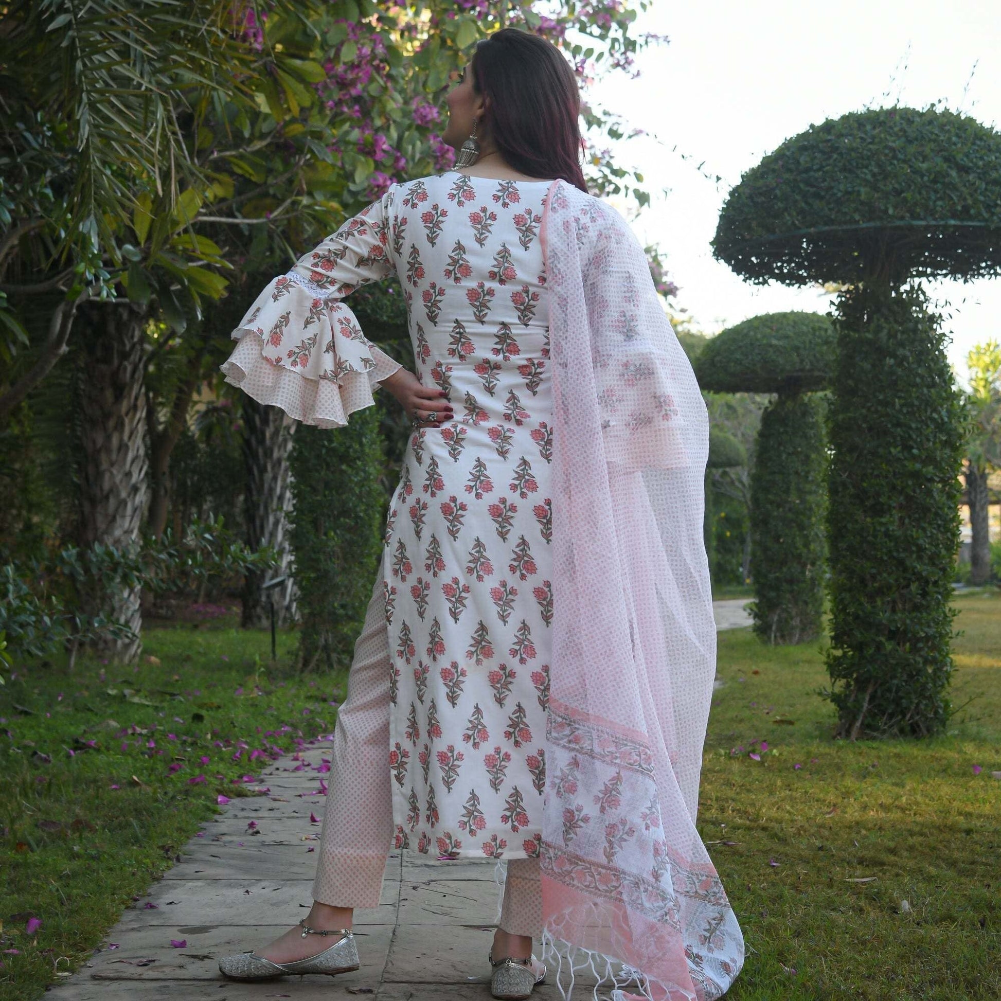 Dhruvi 29 Fancy Kurti With Bottom Dupatta Kurti with Dupatta and Bottom shopindi.sg 